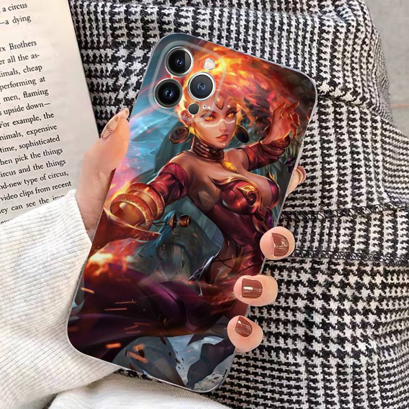 Dota 2 Lina the Slayer Phone Case for Iphone 14 13 12 11 Pro Mini XS MAX 8 7 6 Plus X XS XR Cover