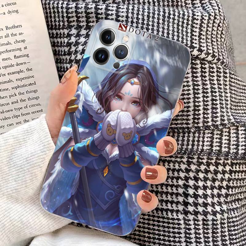 Dota 2 Crystal Maiden Phone Case for Iphone 14 13 12 11 Pro Mini XS MAX 8 7 6 Plus X XS XR Cover