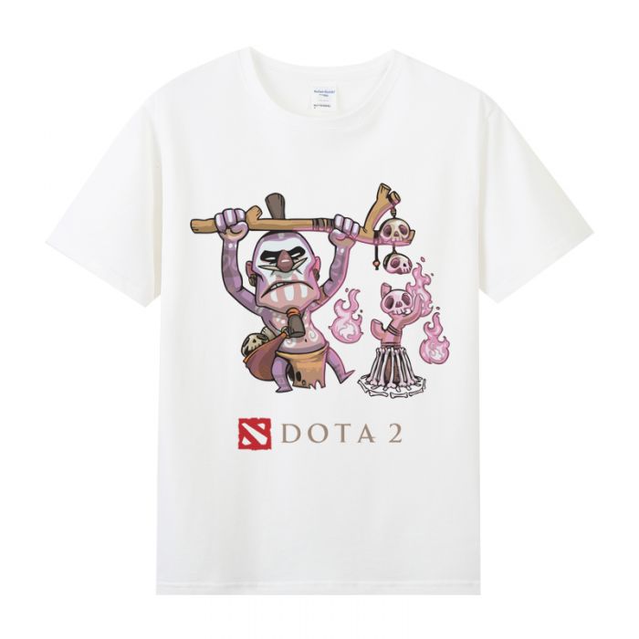 Dota 2 Witch Doctor Tshirts Short Sleeve Tee Top
